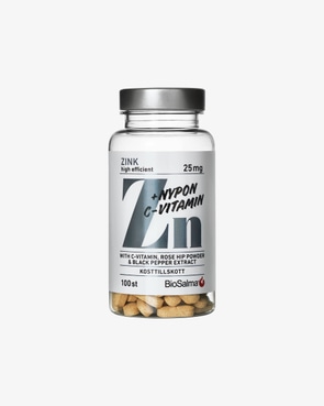BioSalma Zink 25mg + C-vitamin & Nypon