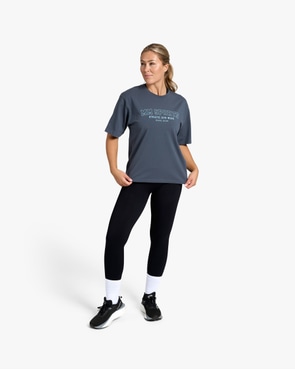 MM Sports Oversize T-shirt Wmn Varsity, Faded Blue