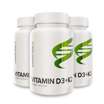 Vitamin D3+K2 Storpack 300 kapslar