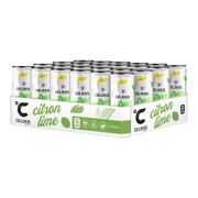 Ett Flak 24-pack Celsius energidryck med smak av Citron Lime