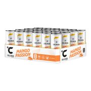 Ett Flak 24-pack Celsius energidryck med smak av Mango Passion