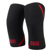SBD Knee Sleeves Standard Black/Red