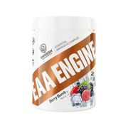 En burk Swedish Supplements EAA Engine med smaken Berry Bomb