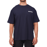 Oversized Hardcore tränings t-shirt blue