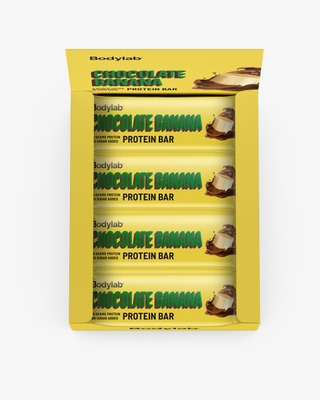 Bodylab Chocolate Banana Protein Bar - 12 st hel låda