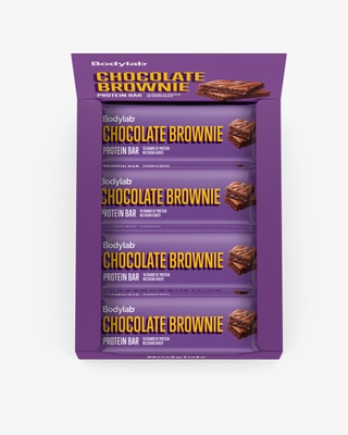 Bodylab Chocolate Brownie Protein Bar - 12 st hel låda