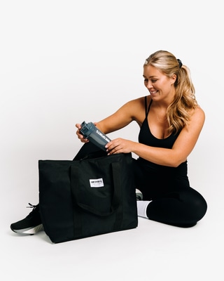 MM Sports Tote Bag Varsity, Black