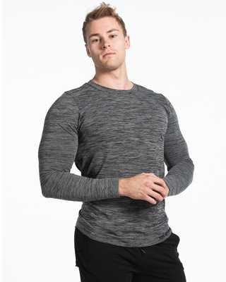 MM Sports Seamless Colin L/S T-shirt i färgen Grey Melange
