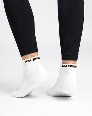 Mid-Cut Socks 3-Pack, White