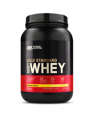 Optimum Nutrition Gold Standard 100% Whey 900 g Banana Cream proteinpulver