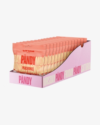 Candy Peach Rings - 14 st hel låda