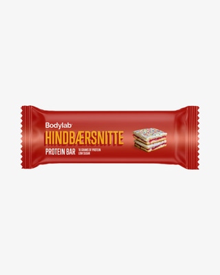 Bodylab Protein Bar Hindbærsnitte, 55 g - Outlet