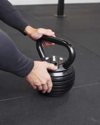 Justerbar kettlebell