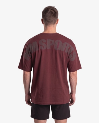 MM Sports Oversized Hardcore T-shirt, Burgundy