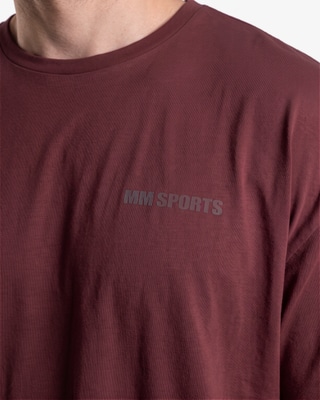 MM Sports Oversized Hardcore T-shirt, Burgundy