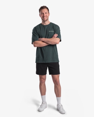 MM Sports Oversized Hardcore T-shirt, DK Green