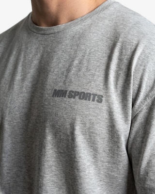 MM Sports Oversized Hardcore T-shirt, Light Grey