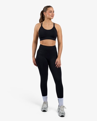 Seamless Sports Bra, Black