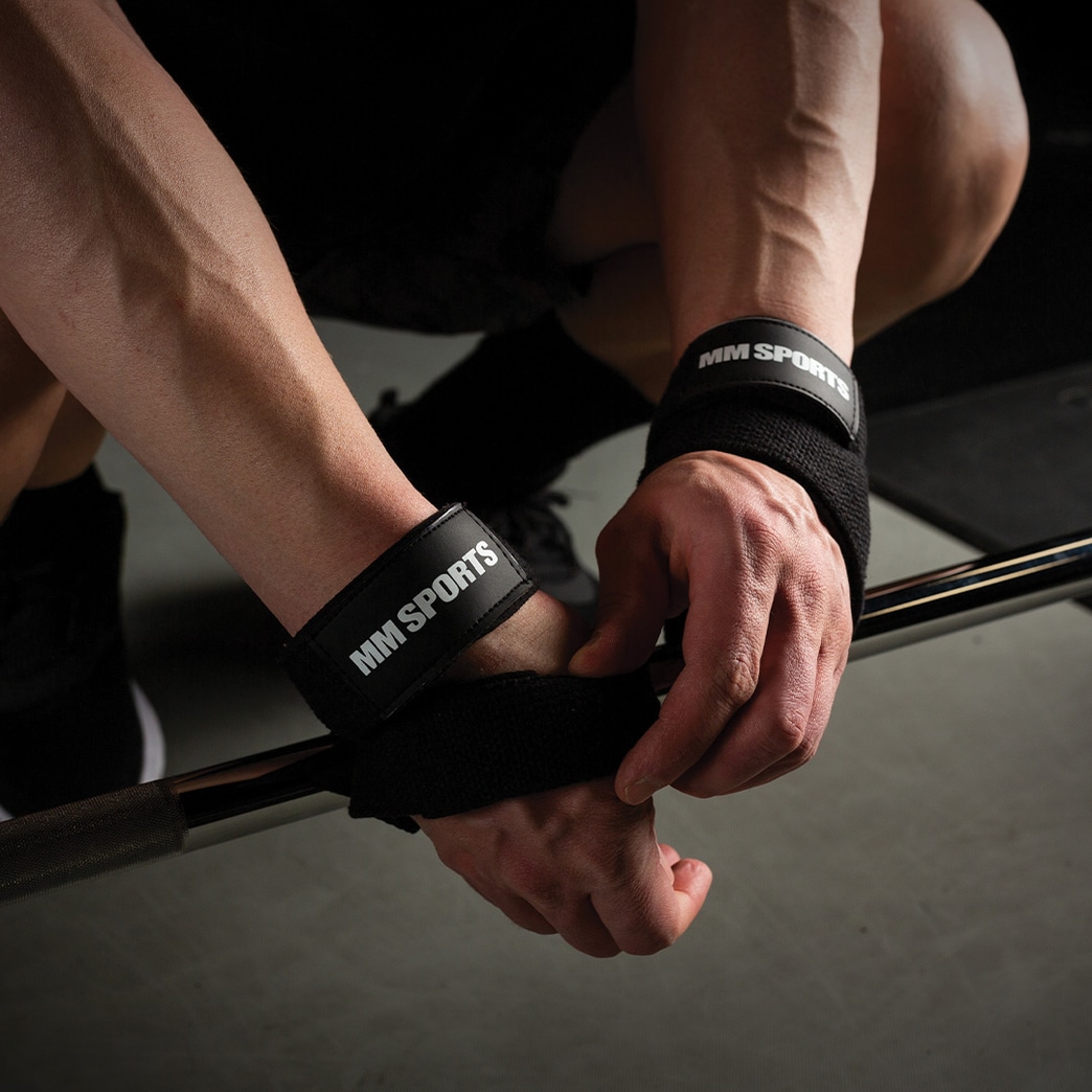 Köp MM Sports Figure 8 Lifting Straps Svart MM Sports