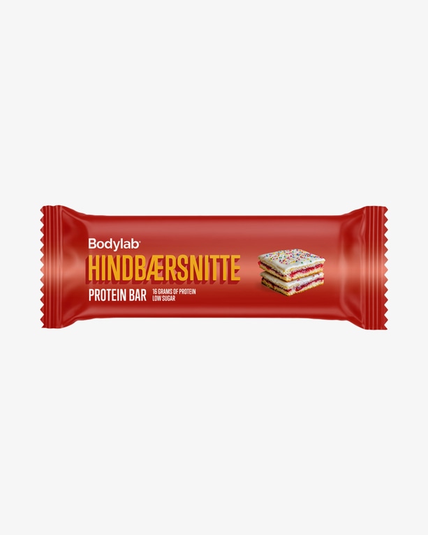 Bodylab Protein Bar Hindbærsnitte, 55 g - Outlet