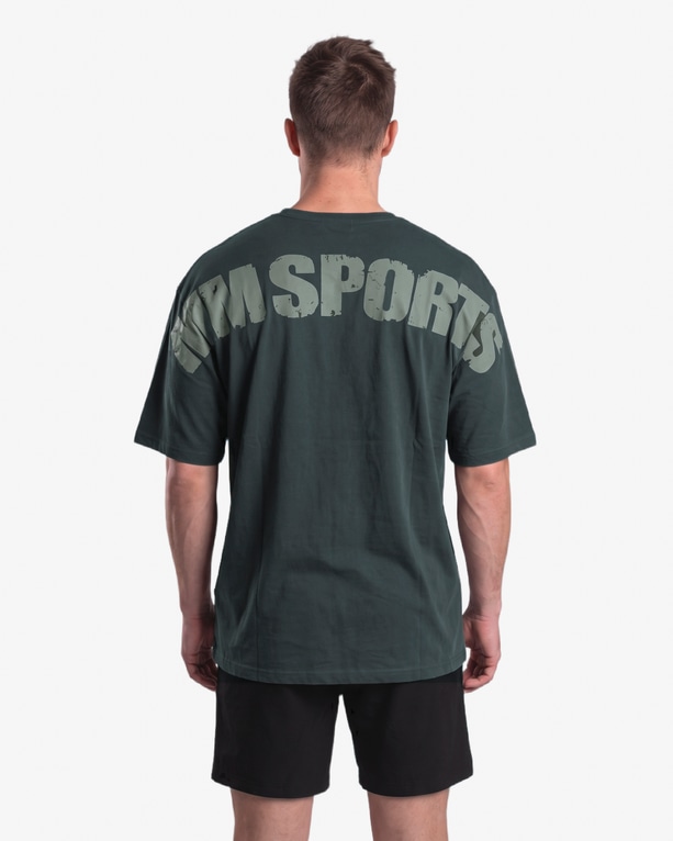 MM Sports Oversized Hardcore T-shirt, DK Green