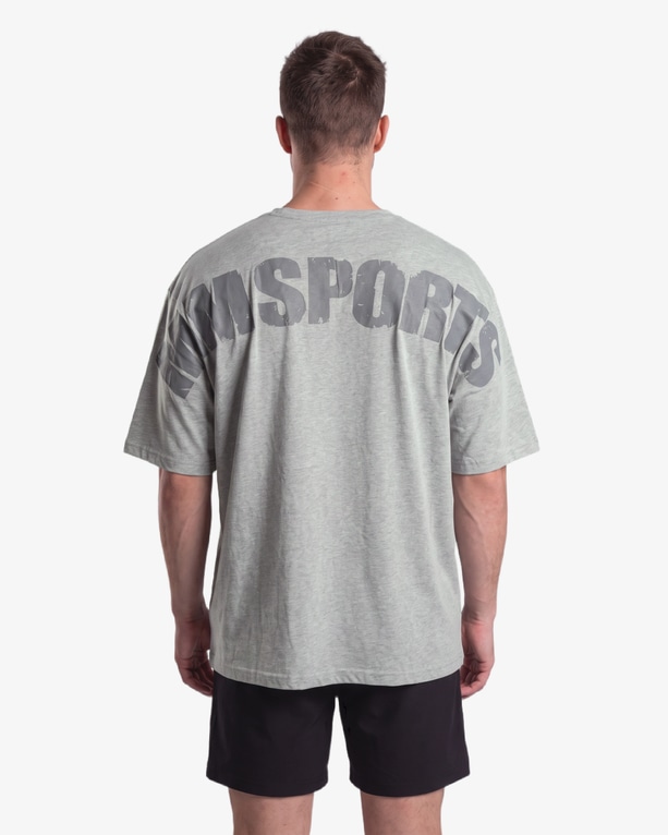 MM Sports Oversized Hardcore T-shirt, Light Grey