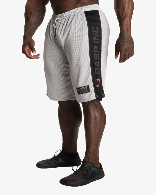 No1 Mesh Shorts, White/Black