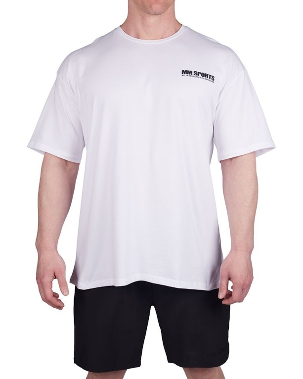 Oversized Hardcore tränings t-shirt Vit