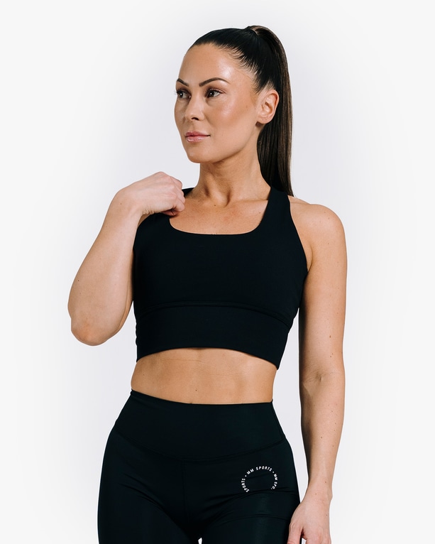 Workout Sports Bra, Black