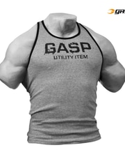 Ribbed T-Back, Grey Melange