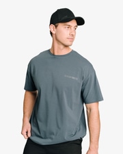 Oversized Hardcore T-shirt, Faded Blue