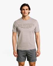 MM Sports Workout T-shirt Varsity, Smoked Grey