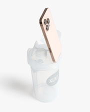 Shaker med mobilhållare, Transparent