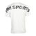Vit MM Hardcore T-shirt med svart MM Sports-tryck på axlarna